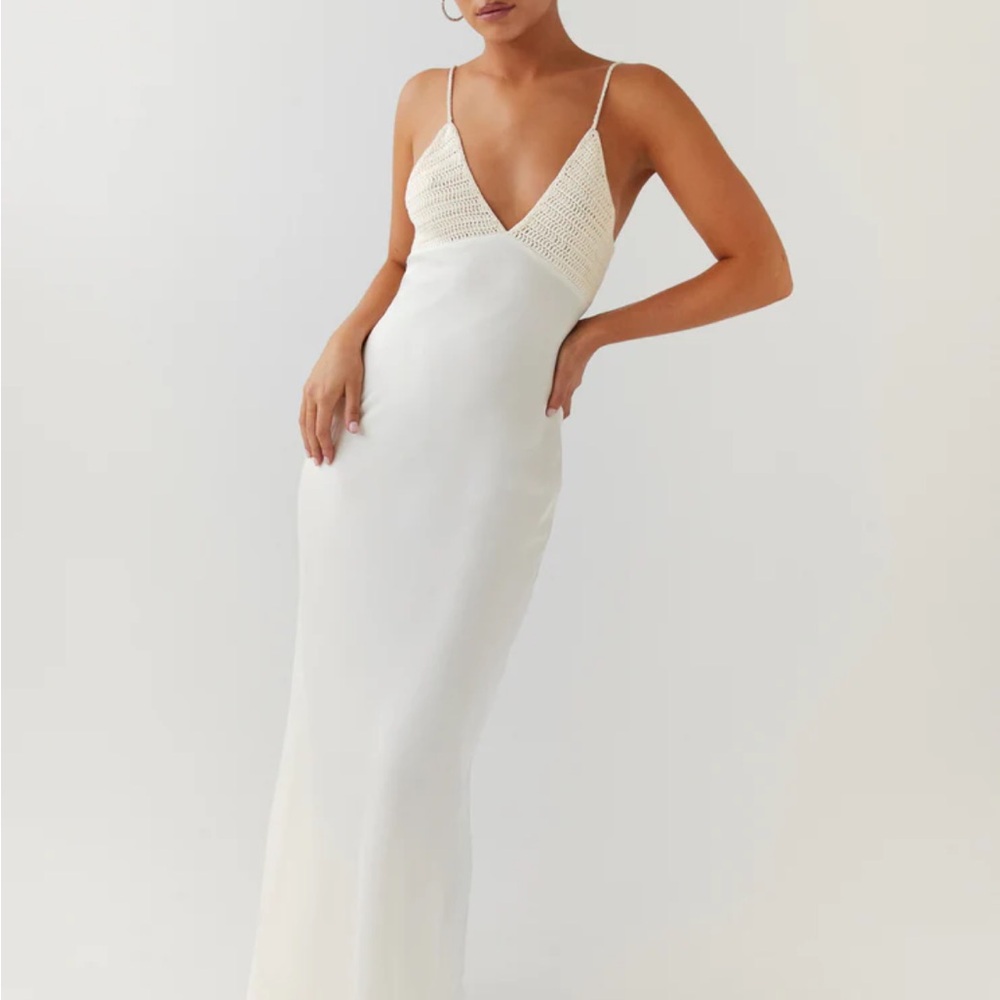 Perfect world satin maxi dress